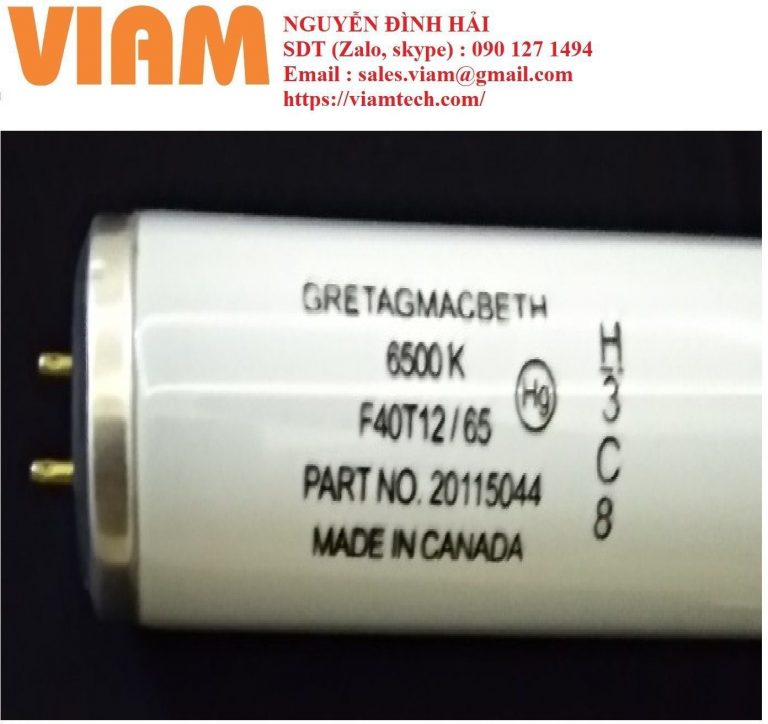 Bóng đèn D65 so màu – Hãng Gretagmacbeth - F40T12/65