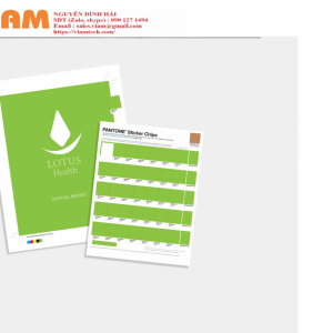 Thẻ màu Pantone Sticker Chips PLV-STICKER